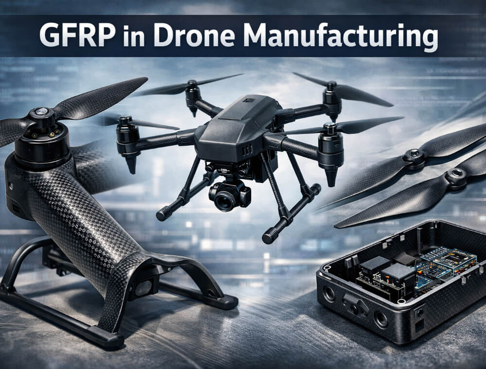 GFRP nella produzione di droni: il materiale essenziale per bracci, carrelli di atterraggio ed eliche di UAV